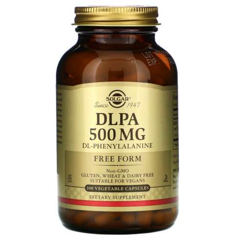 SOLGAR DLPA 500 mg - DL-Fenylalanin 500 mg, 100 kapslí
